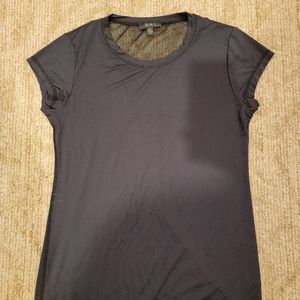 ALALA Black T-Shirt With Mesh Back